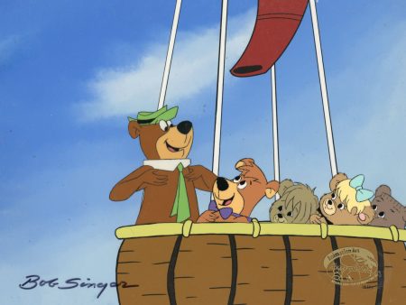 Yogi Bear Original Production Cel Signed by Bob Singer: Yogi Bear and Boo Boo Cheap