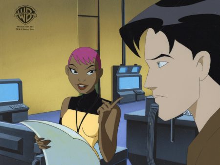 Batman Beyond Original Production Cel with Matching Drawing: Terry McGinnis and Maxine Supply