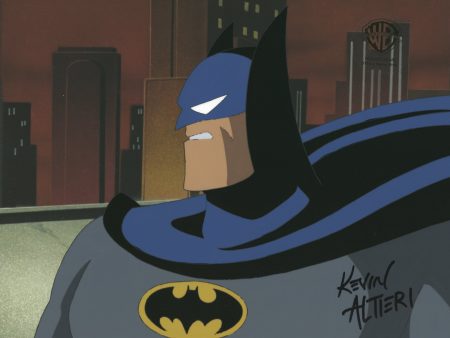 Batman The Animated Series Original Production Cel Signed by Kevin Altieri with Matching Drawing: Batman Online