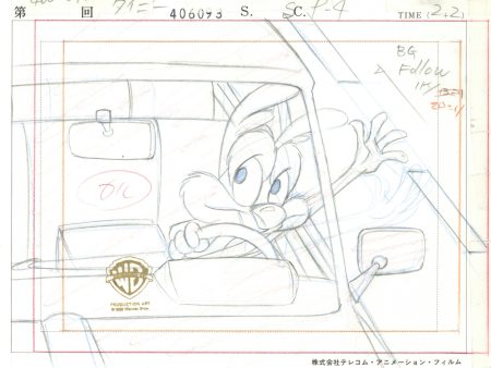 Tiny Toons Original Production Drawing: Calamity Coyote For Cheap