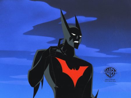 Batman Beyond Original Production Cel with Matching Drawing: Batman Supply