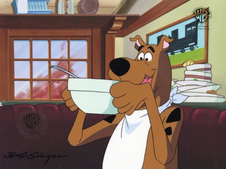 Scooby Doo and the Witch s Ghost Original Production Cel and Drawing Signed by Bob Singer: Scooby Online Hot Sale