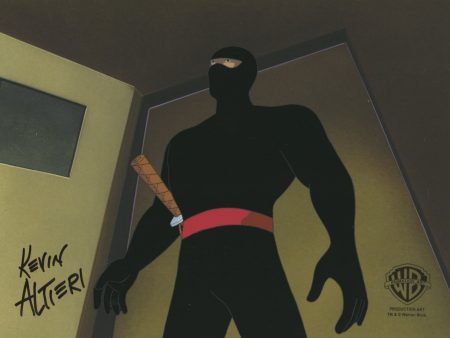 Batman The Animated Series Original Production Cel Signed by Kevin Altieri with Matching Drawing: The Ninja Online now