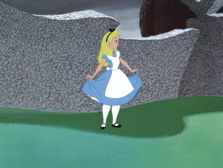 Alice in Wonderland Original Production Cel: Alice (Framed) Hot on Sale