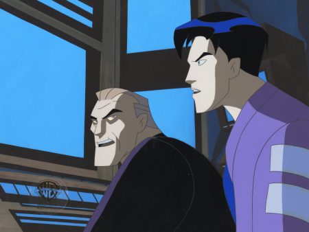 Batman Beyond Original Production Cel with Matching Drawing: Terry, Bruce Discount