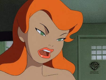 Batman The Animated Series Original Production Cel with Matching Drawing: Poison Ivy Online Hot Sale