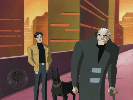 Batman Beyond Original Production Cel with Matching Drawing: Terry, Bruce Online Hot Sale