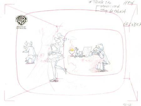 Pinky And The Brain Original Production Drawing: Pinky, Brain, Mr. Itch Fashion