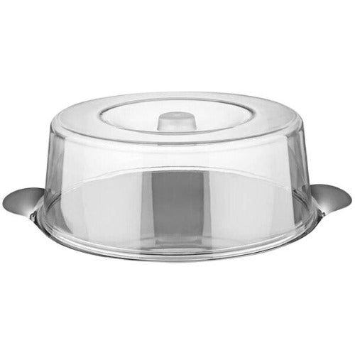 Stainless Steel Cake Plate with Clear Plastic Cover Hot on Sale