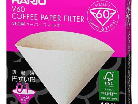 Natural Paper Coffee Filter Size 01 - 40 Box Sale