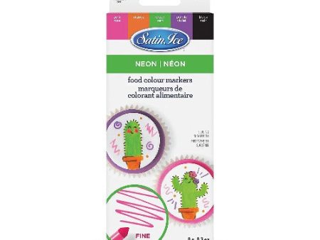 Edible Markers - Neon Fine Tip Cheap