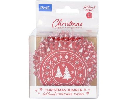 Standard Cupcake Liners - Christmas Jumper Cheap