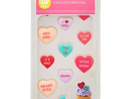 Icing Decoration - Valentine s Day Conversation Heart Online now