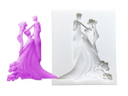 Silicone Mold - Bride & Groom For Cheap