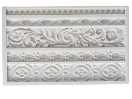 Silicone Mold - Baroque & Scroll Border Online Hot Sale