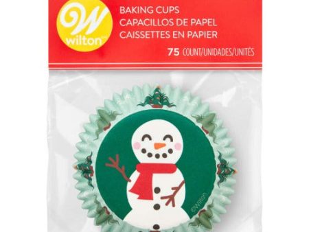 Standard Cupcake Liners - Happy Snowman For Cheap