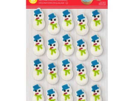 Icing Decorations - Snowman Fashion