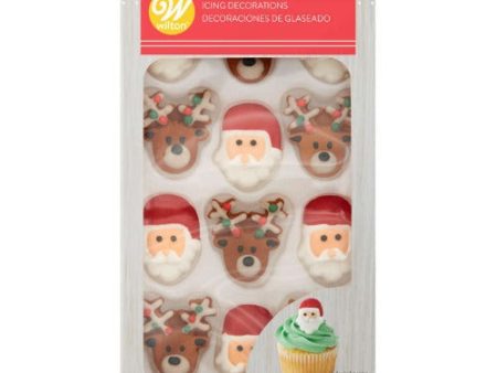 Icing Decorations - Santa & Reindeer Discount