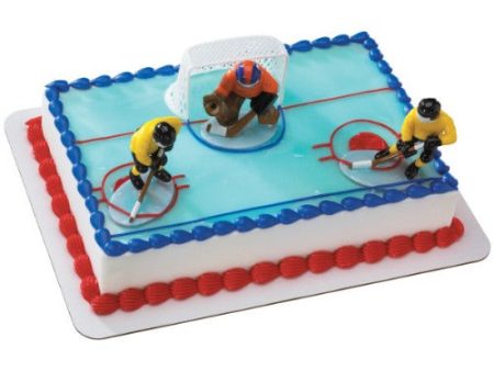 Cake Topper - Hockey Face Off Fashion