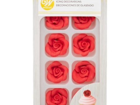 Icing Decoration - Red Rose Online Sale